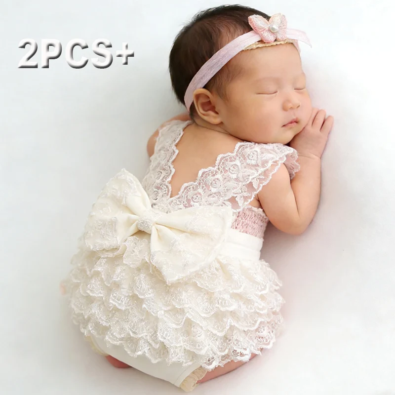 Baby Clothing Onesies - Ylsteed Newborn Photography Lace Romper Set