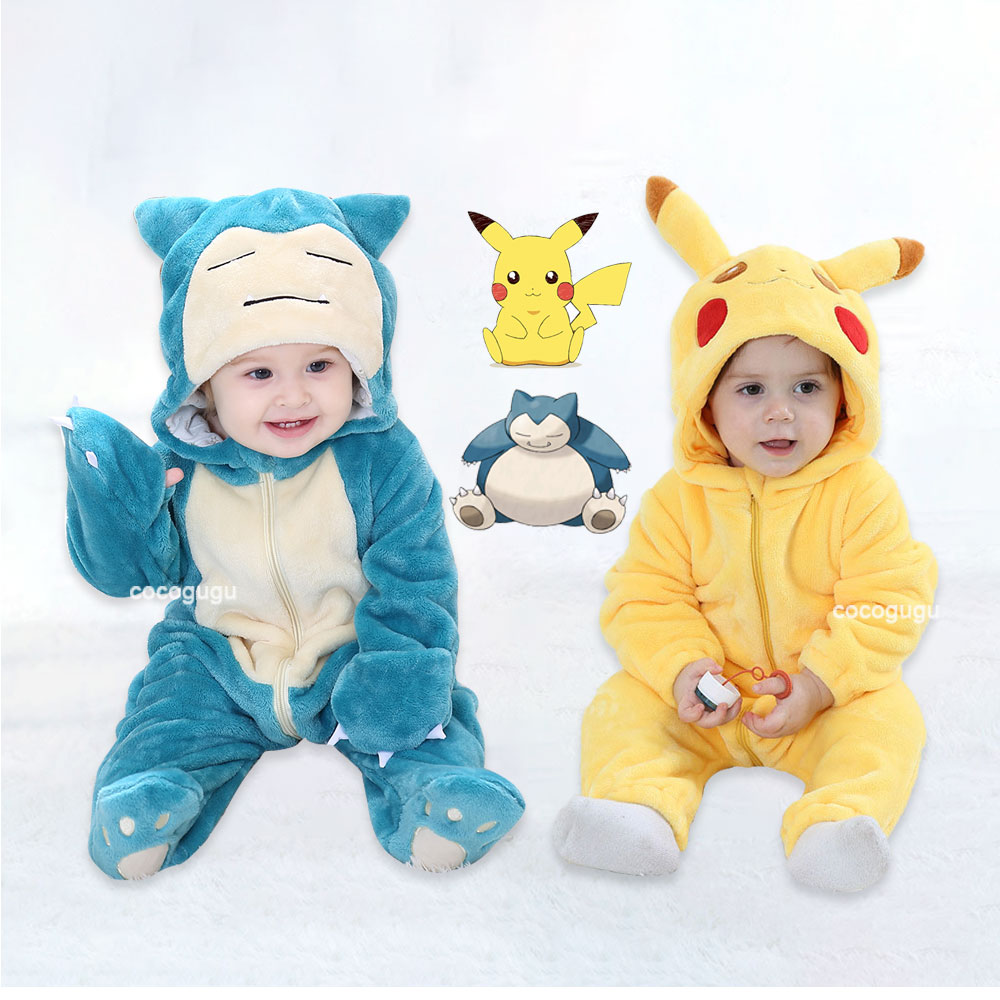 Baby Clothing Onesies - Pokemon Costume 0-5 Y Baby Snorlax
