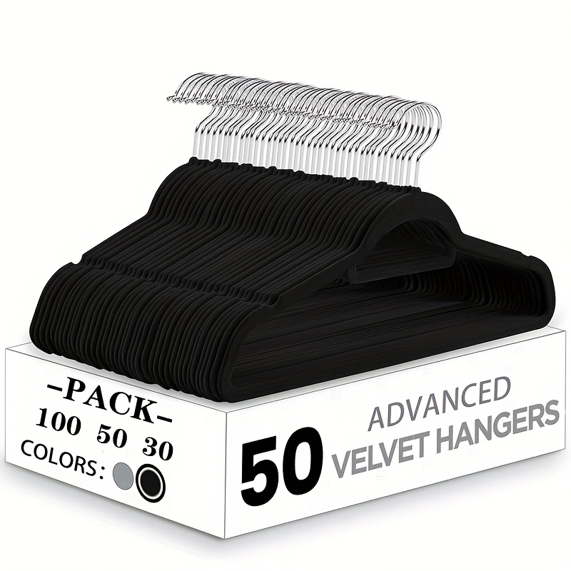 Baby Clothing Rack - 50Velvet non-slip hangers, space-saving, sturdy and