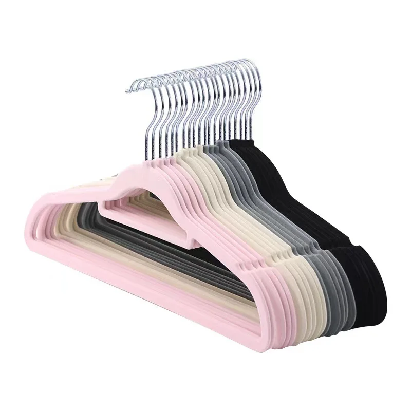 Baby Clothing Rack - 42Cm ABS flocking non-slip clothes hanger,