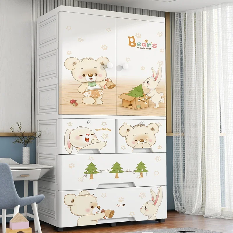 Baby Clothing Cupboard - Baby Wardrobe Children's Storage Cabinet Extra-large