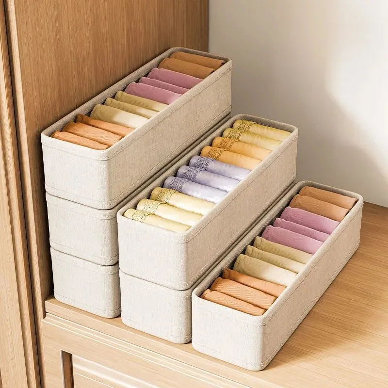 Baby Clothing Organizer - 1/2/4pcsSlot Clothing Storage Boxes Folding Stacking