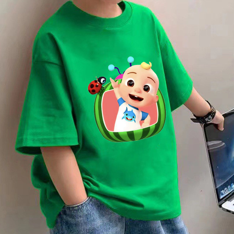 Baby Clothing Unisex - Cocomelons Baby T-Shirts Anime Cotton Short