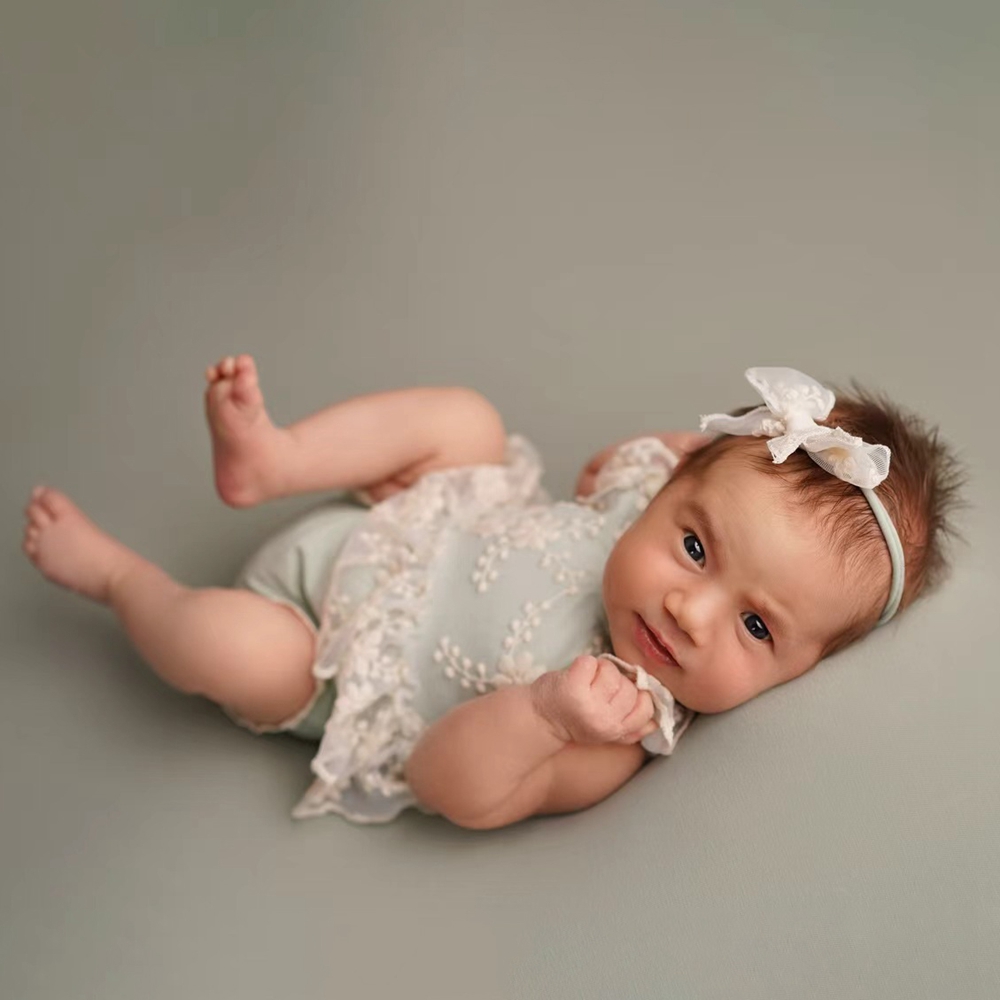 Baby Clothing Onesies - Whimsical Newborn Baby Girl Pastel Green