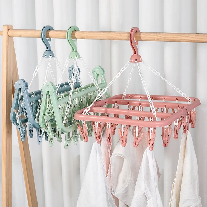Clothes Drying Hanger with 32  - Baby Clothing Rack 评论和价格