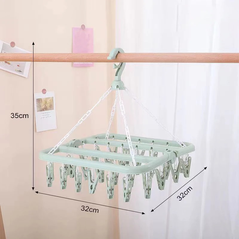 Clothes Drying Hanger with 32  - Baby Clothing Rack 评论和价格