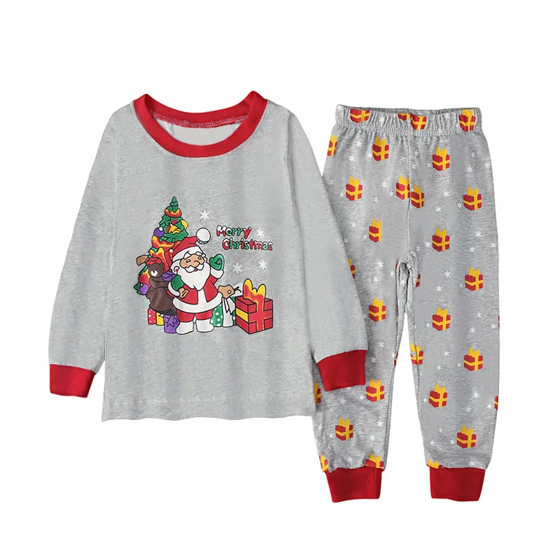 Gray Santa Claus Print Kids Pa - Baby Clothing Unisex 评论和价格