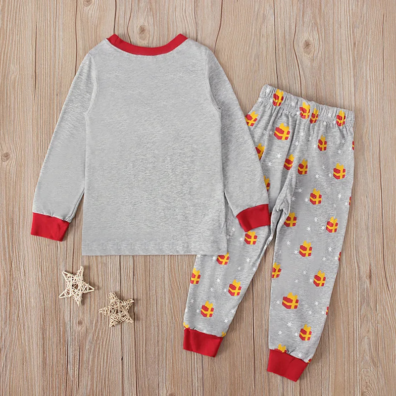 Gray Santa Claus Print Kids Pa - Baby Clothing Unisex 评论和价格