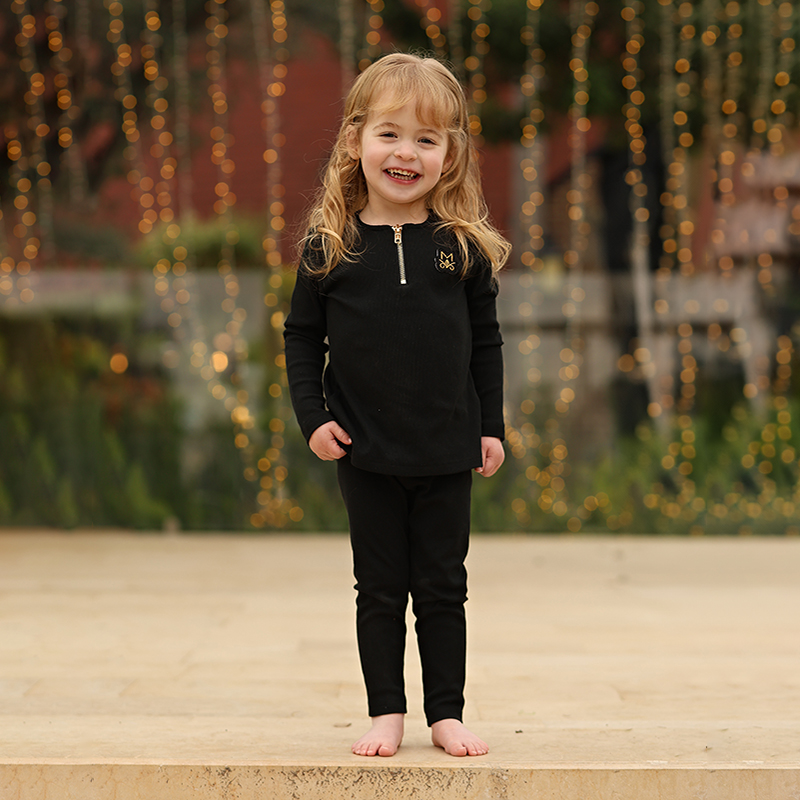 Summer Black Ribbed Family Mat - Baby Clothing For Summer 评论和价格