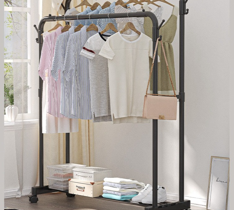 Floor-to-ceiling hanger clothi - Baby Clothing Rack 评论和价格