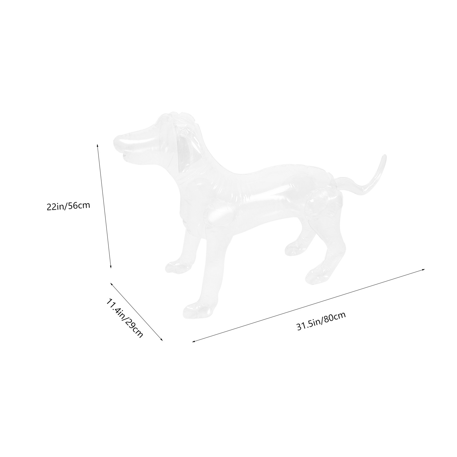 Inflatable Dog Adjustable Size - Baby Clothing Display Stand 评论和价格