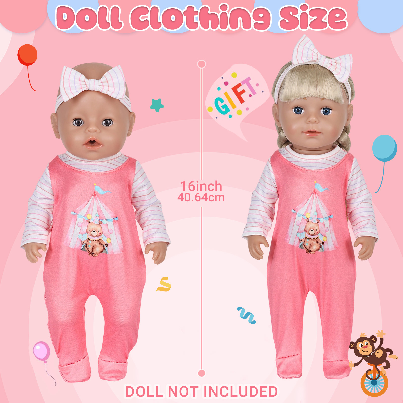 Doll Clothes for 16-18inch 40- - Baby Clothing Unisex 评论和价格
