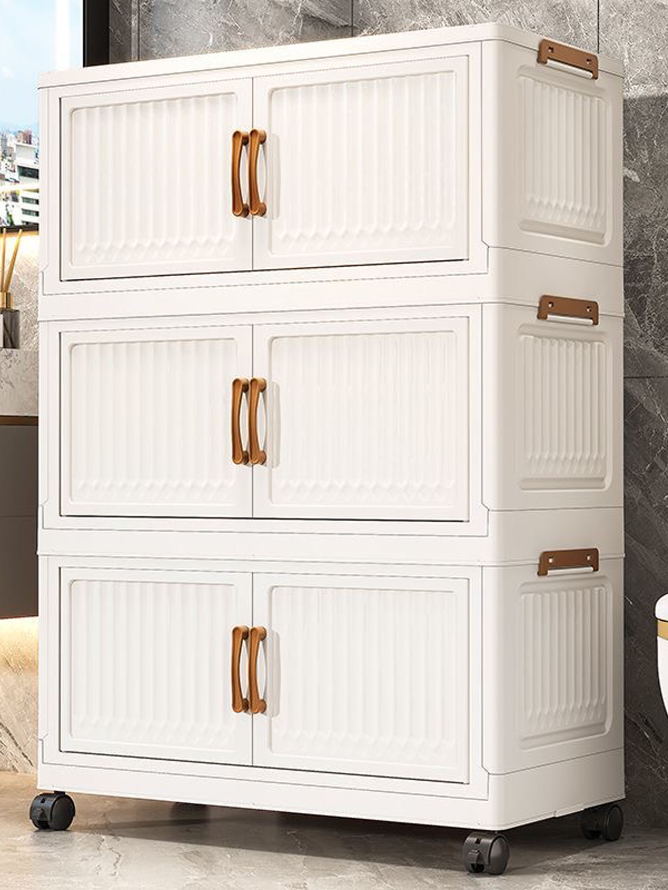 Foldable No-Install Multi-Laye - Baby Clothing Cupboard 评论和价格