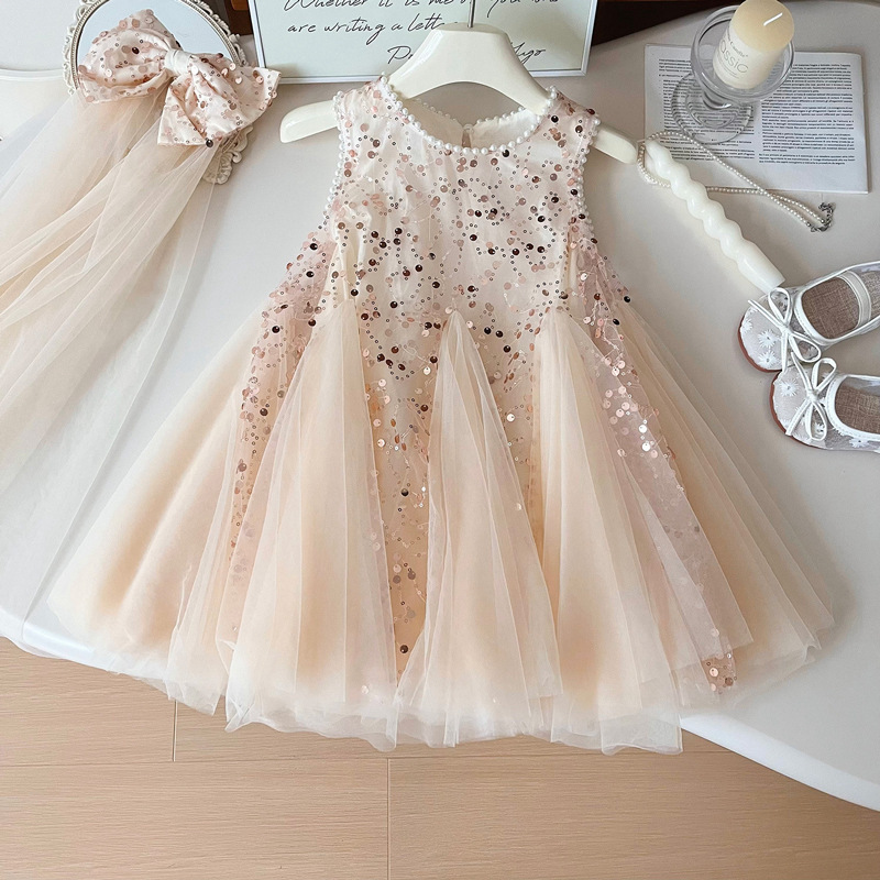 Summer New Baby Girl Pearl mes - Baby Clothing Dresser 评论和价格