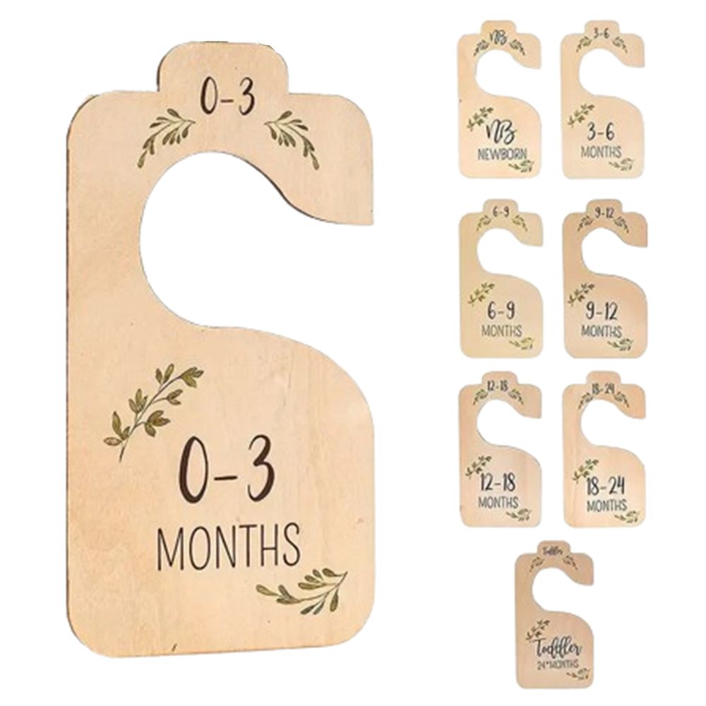 7/8Pcs Wood Baby Closet Divide - Baby Clothing Cupboard 评论和价格
