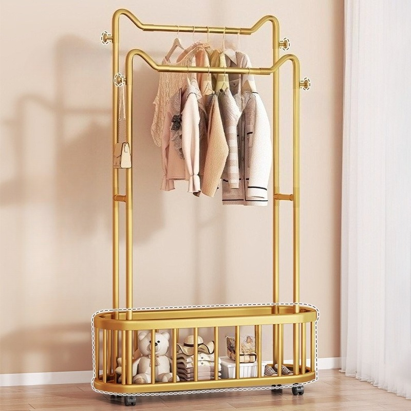 Household Clothes Hanger Floor - Baby Clothing Rack 评论和价格