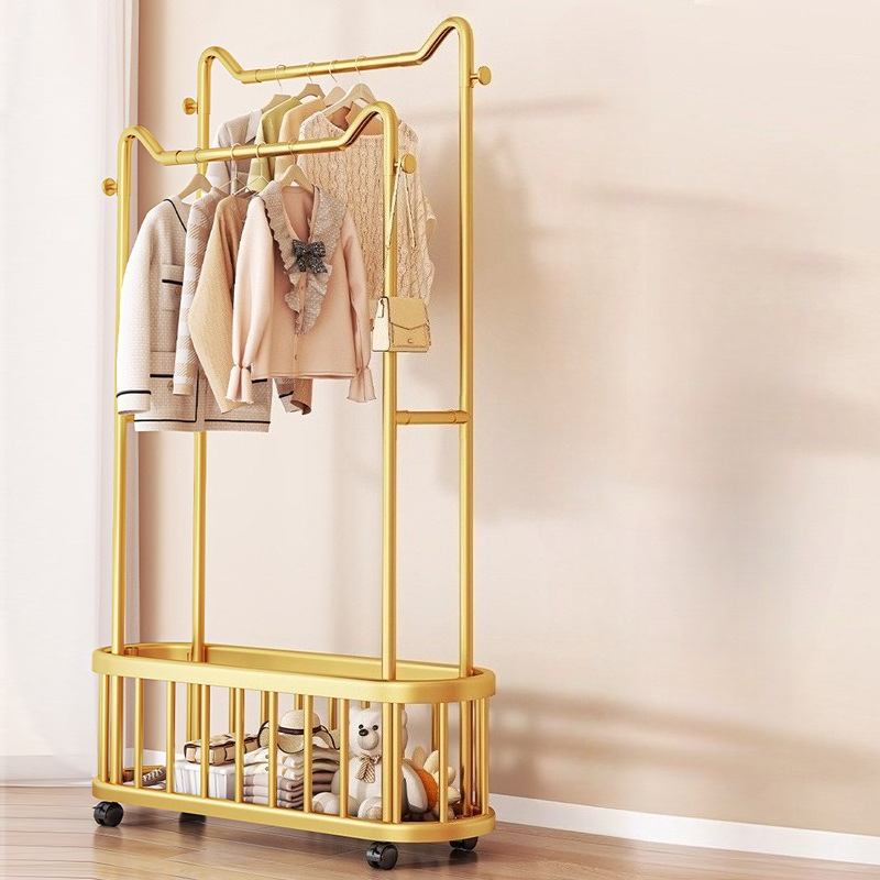 Household Clothes Hanger Floor - Baby Clothing Rack 评论和价格
