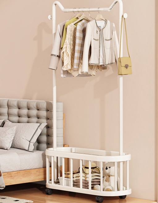 Household Clothes Hanger Floor - Baby Clothing Rack 评论和价格