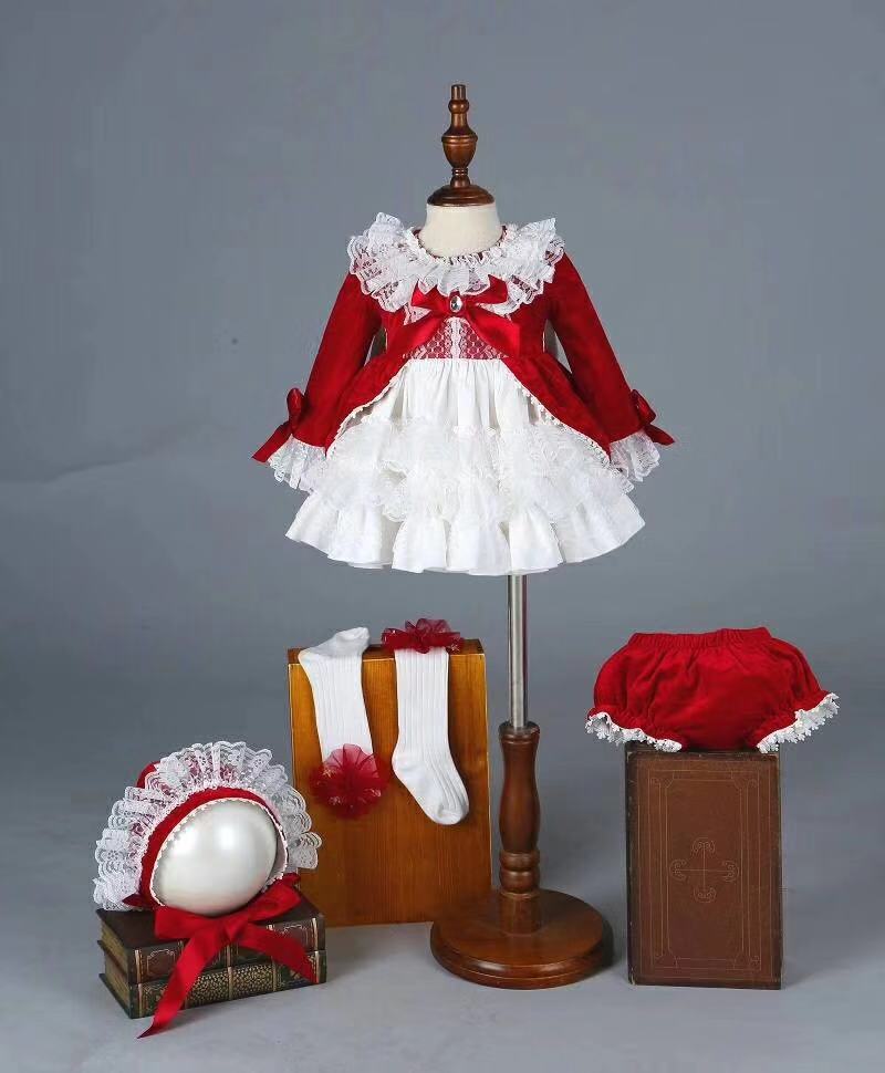 4PCS Baby Girl Autumn Winter S - Baby Clothing Dresser 评论和价格