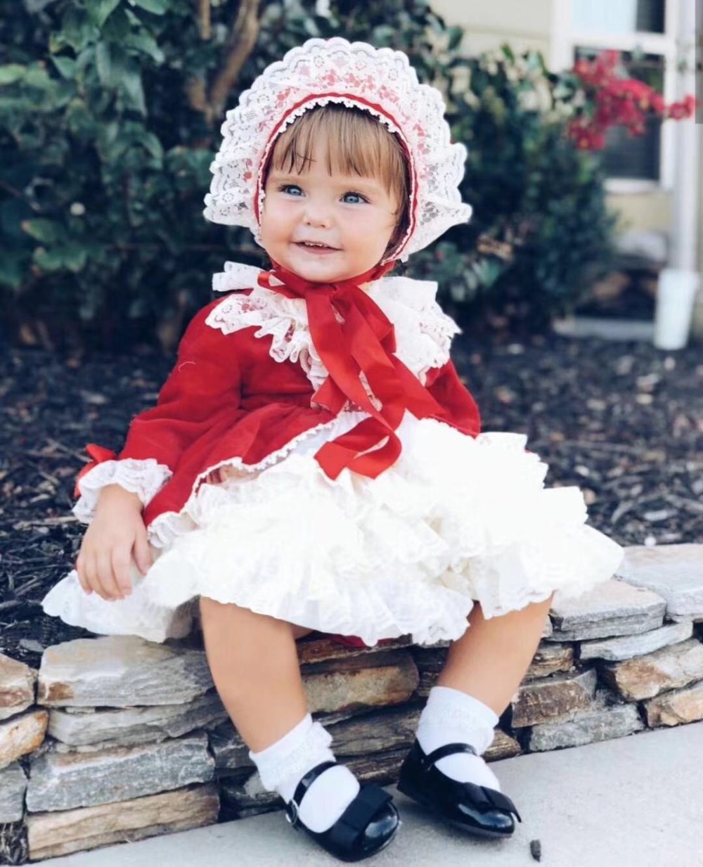 4PCS Baby Girl Autumn Winter S - Baby Clothing Dresser 评论和价格