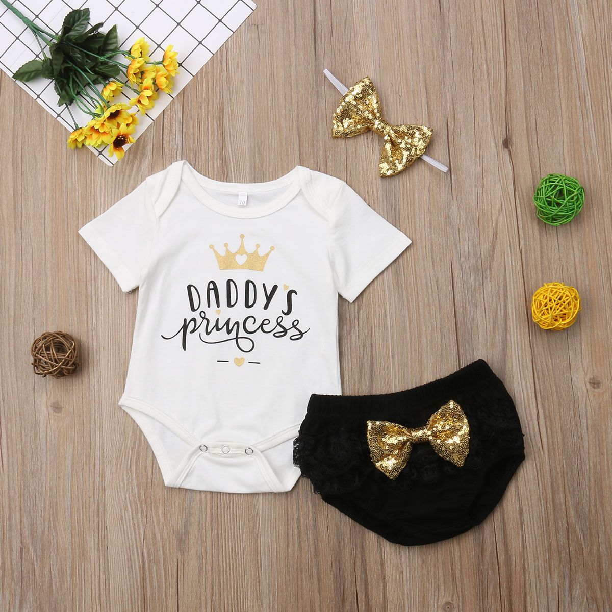 3PCS Cute Newborn Baby Girl Ou - Baby Clothing Outlet 评论和价格