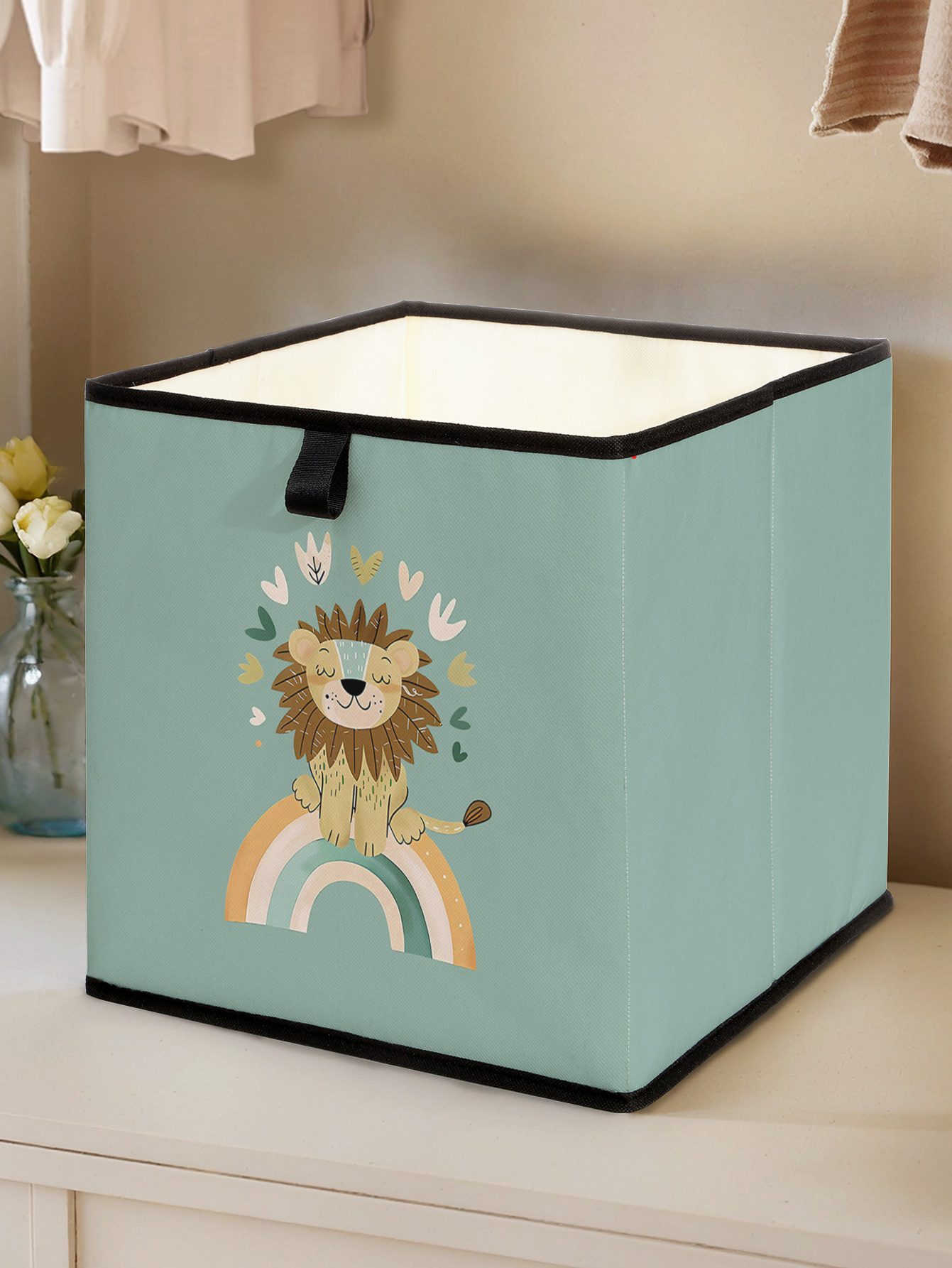 Cute Lion Rainbow Print Foldab - Baby Clothing Organizer 评论和价格