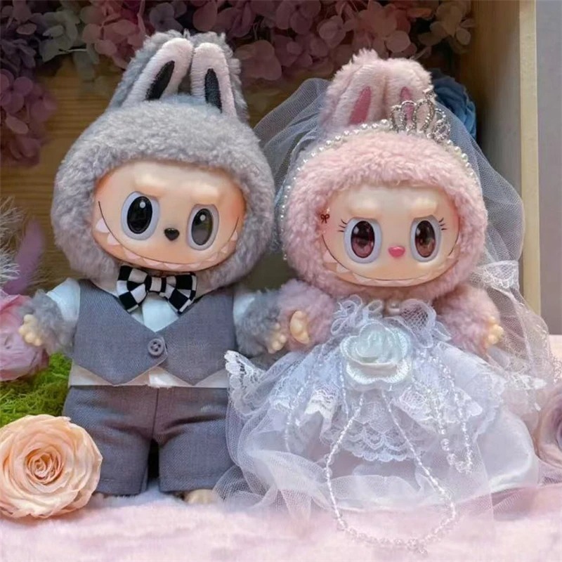 15 17cm For Labubu Doll Weddin - Baby Clothing Unisex 评论和价格