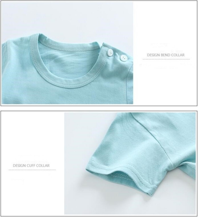 Cotton Tees+Shorts 2-piece Tra - Baby Clothing For Summer 评论和价格
