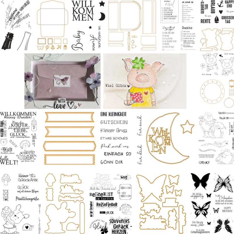 Baby Suitcase Stamps And Dies  - Baby Clothing Bag 评论和价格