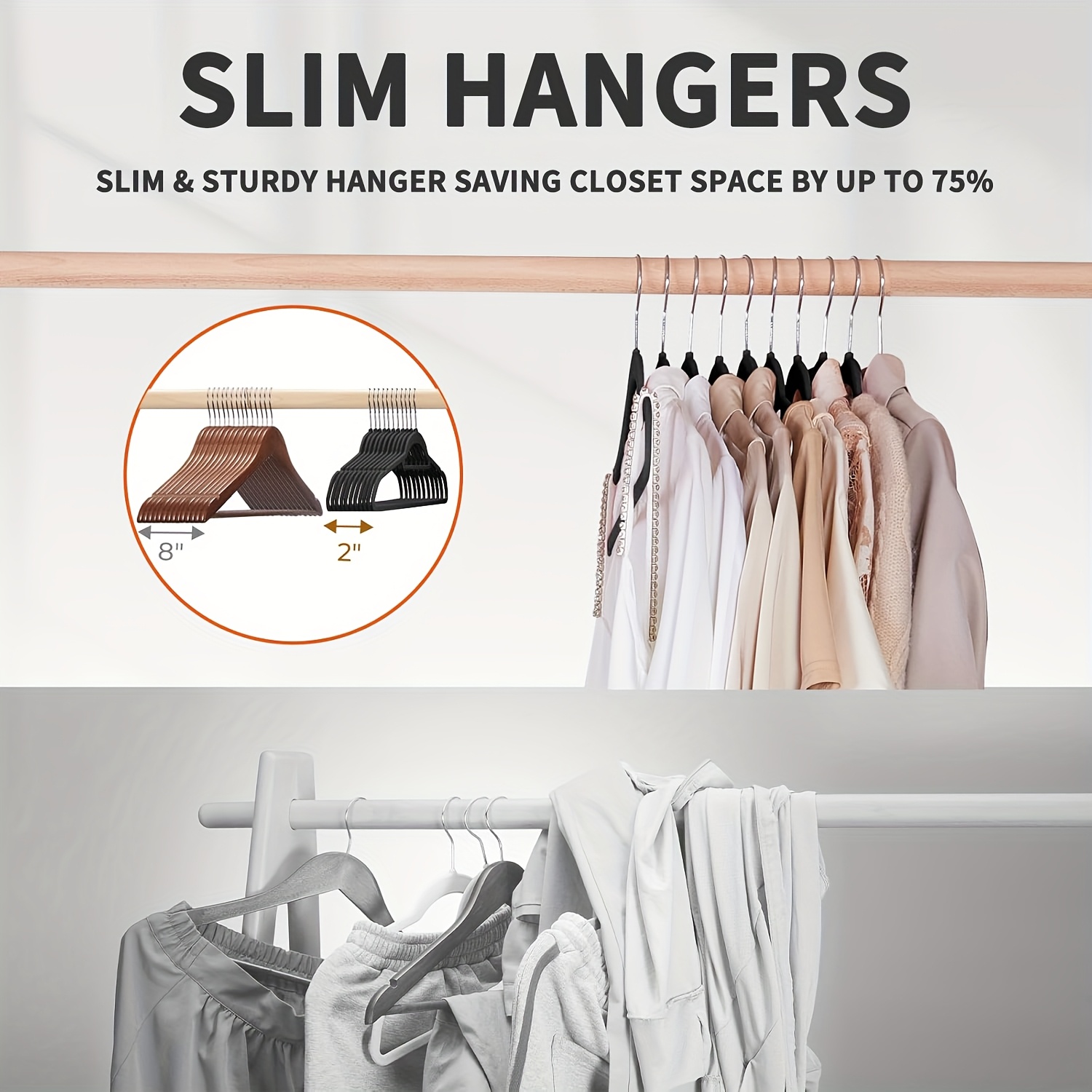 50Velvet non-slip hangers, spa - Baby Clothing Rack 评论和价格
