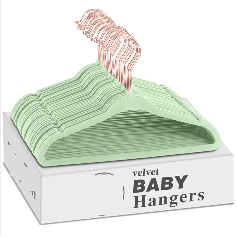 Velvet Hangers for Clothes 10P - Baby Clothing Rack 评论和价格