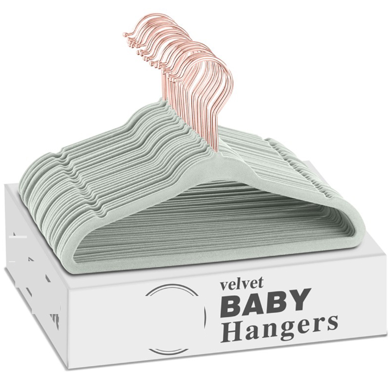 Velvet Hangers for Clothes 10P - Baby Clothing Rack 评论和价格