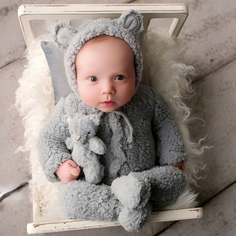 2Pcs Photography Props for Bab - Baby Clothing Onesies 评论和价格