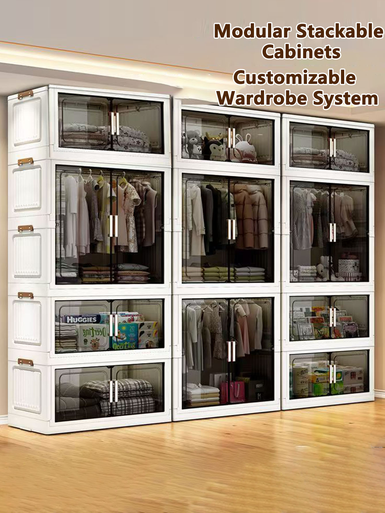 Thickened Folding Storage Cabi - Baby Clothing Cupboard 评论和价格