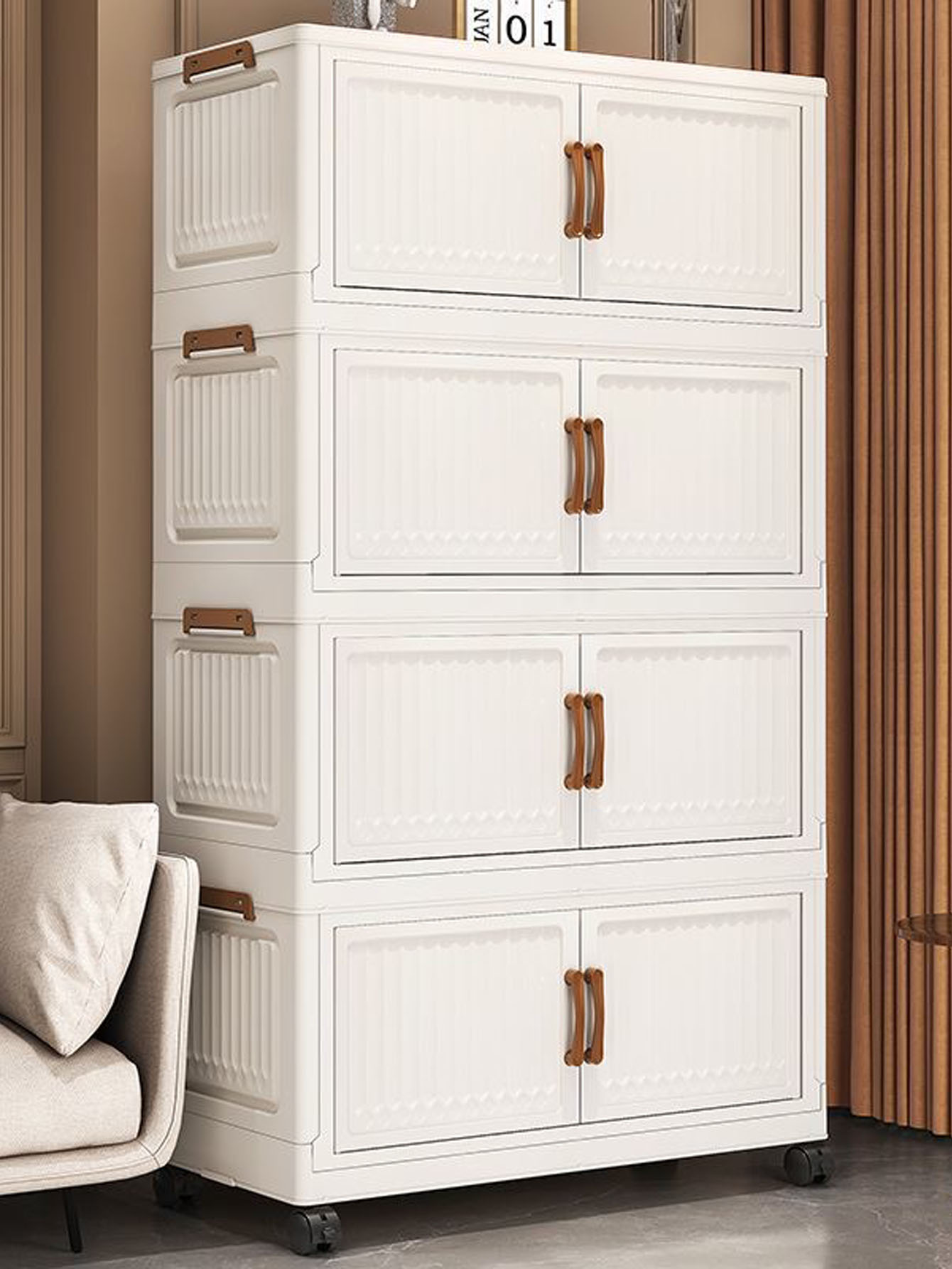 Foldable No-Install Multi-Laye - Baby Clothing Cupboard 评论和价格