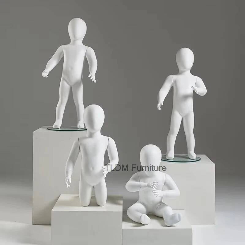 Children's Mannequins Matte Wh - Baby Clothing Display Stand 评论和价格